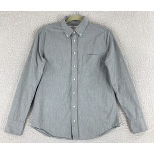Everlane Gray Button-Down Dress Shirt Mens Long Sleeve 100% Cotton‎ Size XS